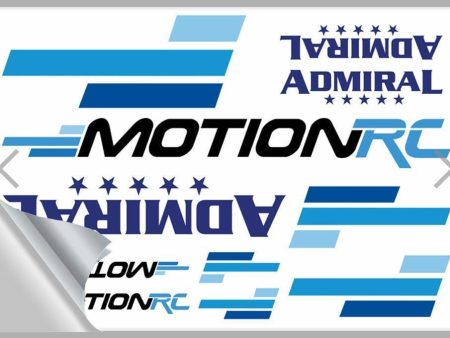 Motion RC Promotional Stickers 4x6 Sheet Clear Back Hot on Sale