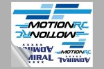 Motion RC Promotional Stickers 8x10 Sheet Clear Back For Sale