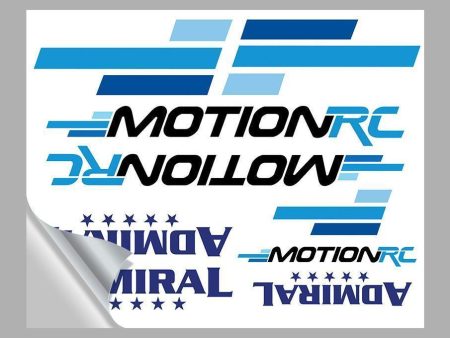 Motion RC Promotional Stickers 8x10 Sheet Clear Back For Sale