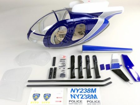 Roban MD-500E Police Blue 600 Size Helicopter Scale Conversion - KIT Online now