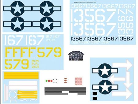 FlightLine 1600mm F4U-1D Corsair Decal Set Online now