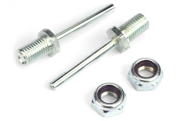 Du-Bro 5 32  x 1-1 4  Spring Steel Axle Shaft with Nylon Insert Lock Nuts Discount