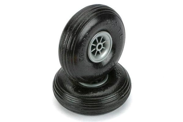 Du-Bro 63.5mm (2.5 ) x 17.1mm Treaded Lightweight PU Rubber Wheel for 4mm Axle (2 Pack) For Discount