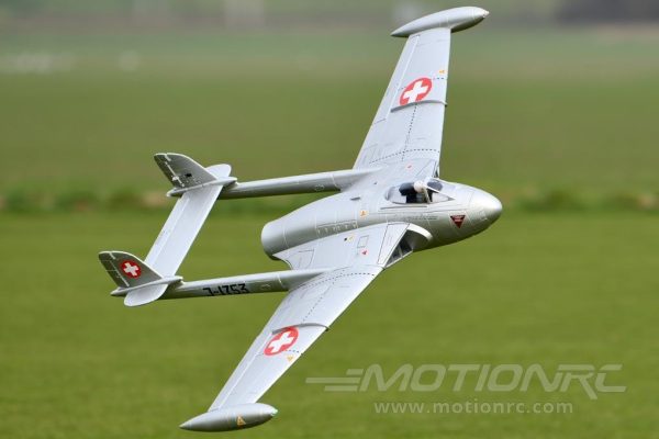 Freewing de Havilland DH-112 Venom V2 Swiss Silver 90mm EDF Jet - ARF PLUS Online Sale