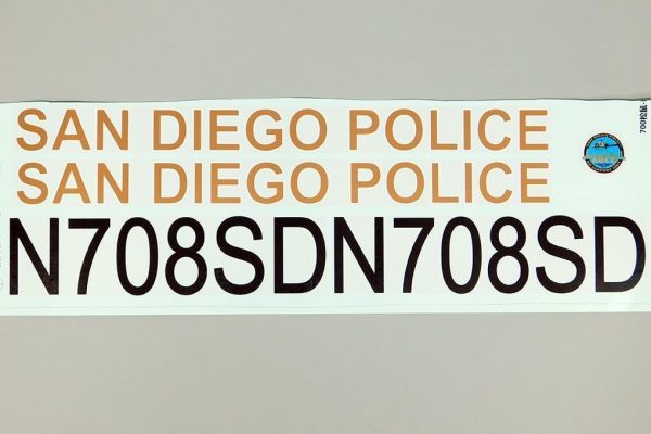 Roban 700 Size AS350 San Diego Police Decal Set Online now