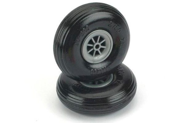 Du-Bro 69.8mm (2.75 ) x 17.1mm Treaded Lightweight PU Rubber Wheels for 3mm Axle (2 Pack) Fashion