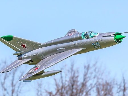 Freewing Mig-21 Silver 80mm EDF Jet - ARF PLUS For Cheap