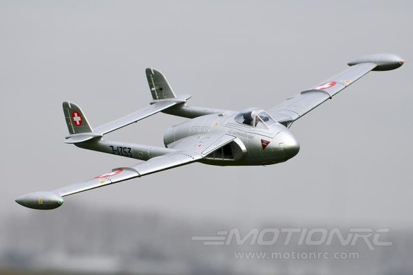 Freewing de Havilland DH-112 Venom V2 Swiss Silver 90mm EDF Jet - ARF PLUS Online Sale