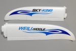 XK Sky King Glider Blue 750mm Wing Set For Cheap