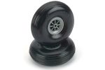 Du-Bro 82.5mm (3.25 ) x 29mm Treaded Lightweight PU Rubber Wheels for 4mm Axle (2 Pack) For Cheap