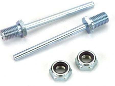 Du-Bro 5 32  x 2  Spring Steel Axle Shaft with Nylon Insert Lock Nuts Supply