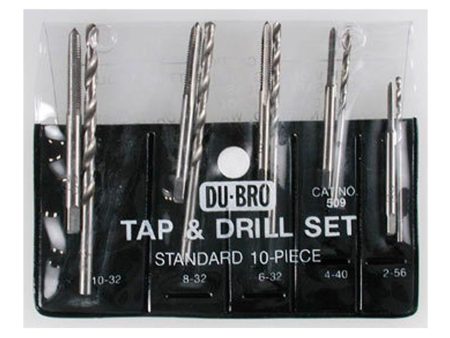 Du-Bro 10 Piece Standard Tap and Drill Set Cheap