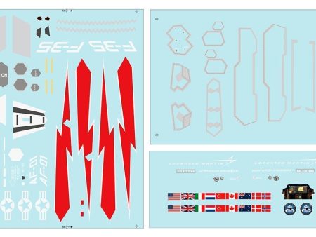 Freewing 70mm EDF F-35 Lightning II V3 Decal Sheet Discount