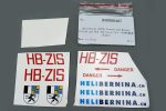 RotorScale AS350 Alpine Yellow and Red 450 Decal Set For Sale