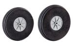 Du-Bro 69.8mm (2.75 ) x 16.4mm EVA Foam Treaded Super Slim Lite Wheels for 3mm Axle (2 Pack) Online Sale