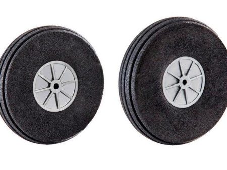 Du-Bro 69.8mm (2.75 ) x 16.4mm EVA Foam Treaded Super Slim Lite Wheels for 3mm Axle (2 Pack) Online Sale