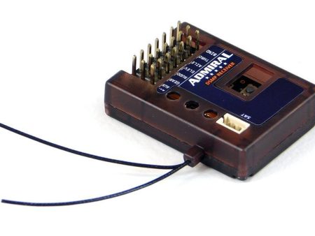 Admiral RX600 6-Channel DSMX Compatible Receiver with Diversity Antenna For Sale