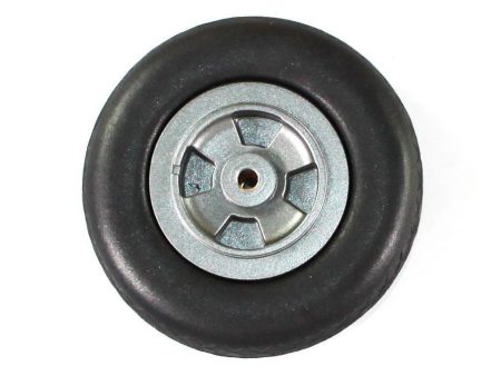 FlightLine 84mm (3.30 ) x 26mm PU Rubber Treaded Wheel for 5.1mm Axle For Cheap