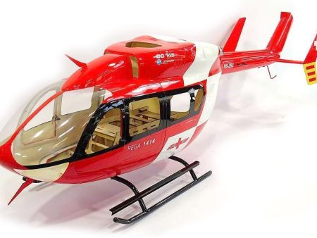 Roban EC-145 Swiss Medic Red White 600 Size Helicopter Scale Conversion - KIT on Sale