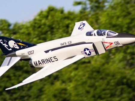 Freewing F-4 Phantom II  Ghost Grey  90mm EDF Jet - ARF PLUS Fashion