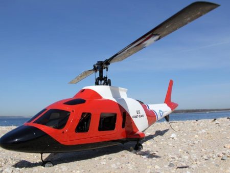 RotorScale A-109 Coast Guard Rescue 450 Size Helicopter - PNP For Sale