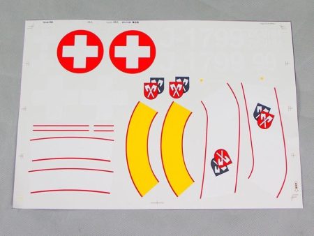 Freewing 90mm DH-112 Venom Decal Sheet - Swiss Red Sale