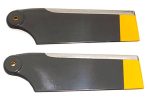 Roban 700 800 Size AS350 Tail Blade Set, 2B Black Hot on Sale