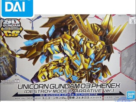 Original SD Gundam Model Cute UC Unicorn GUNDAM 03 PHENEX DESTROY MODE Mobile Suit Kids Toy Sale