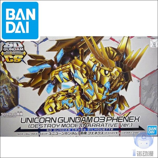 Original SD Gundam Model Cute UC Unicorn GUNDAM 03 PHENEX DESTROY MODE Mobile Suit Kids Toy Sale