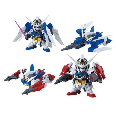 SD Gundam Model Cute Unicorn Wing AGE Justice Freedom 00 Destiny Armor Unchained Mobile Suit Kids Toys With Holder Hot on Sale