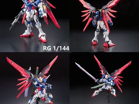 Original Gundam RG 1 144 Model DESTINY GUNDAM Mobile Suit Kids Toys With Holder on Sale