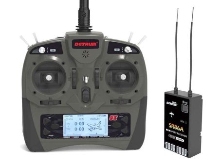 Detrum GAVIN-8C 8-Channel Transmitter with SR86A Receiver+Gyro - (OPEN BOX) For Discount