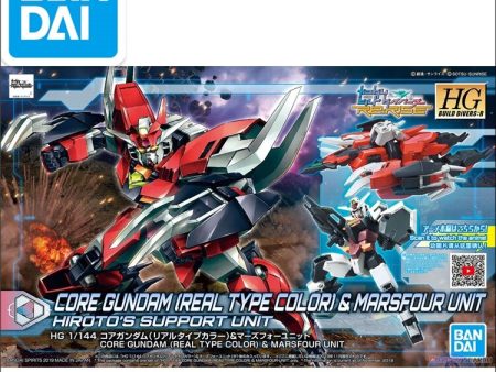 Original Japaness Gundam Model HG 1 144 CORE GUNDAM (REAL TYPE COLOR) & MARSFOUR UNIT Mobile Suit Kids Toys on Sale