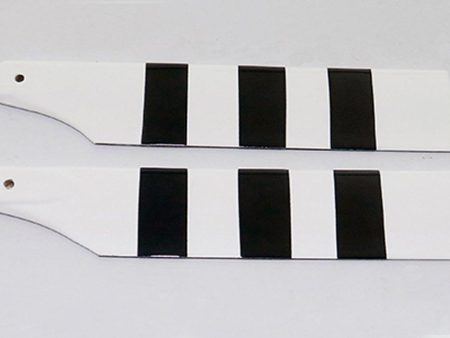 Tail Blade Set, 2B Black White For 700 800 Size BE407 and BE412 Roban Helicopters For Cheap