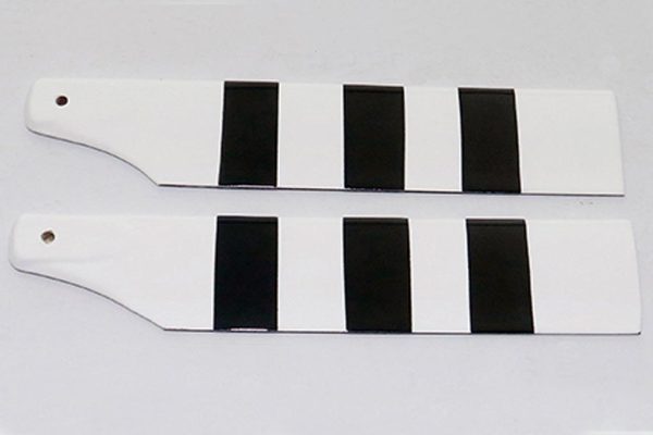 Tail Blade Set, 2B Black White For 700 800 Size BE407 and BE412 Roban Helicopters For Cheap