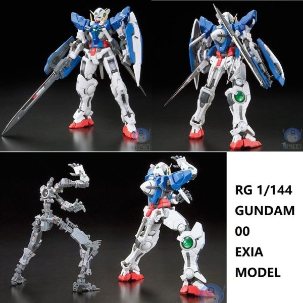 Original Gundam Model RG 1 144 00 EXIA GN-001 GUNDAM EW Justice Freedom 00 Destiny Armor Unchained Mobile Suit Kids Toys Fashion