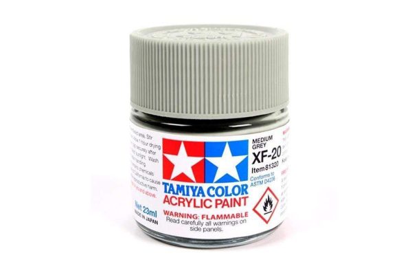 Tamiya Acrylic XF-20 Medium Gray 23ml Bottle Discount