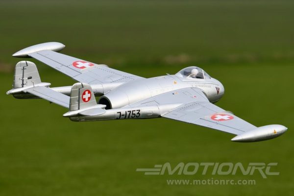 Freewing de Havilland DH-112 Venom V2 Swiss Silver 90mm EDF Jet - ARF PLUS Online Sale