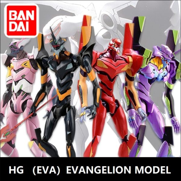 Original Gundam Model HG EVANGELION EVA-01 EVA-02 Unchained Mobile Suit Kids Toys Hot on Sale