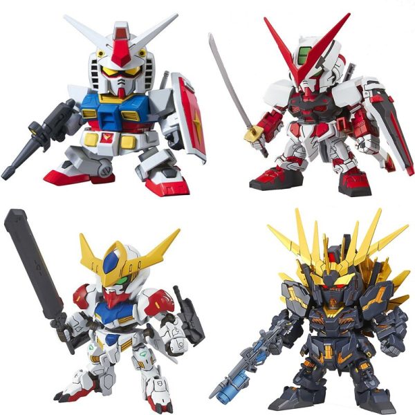 Original SD Gundam Model Cute Unicorn Sazabi Wing Zero Strike Freedom 00 Destiny Armor Unchained Mobile Suit Kids Toy Online Sale