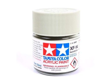 Tamiya Acrylic XF-14 J.A. Gray 23ml Bottle Hot on Sale