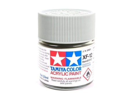 Tamiya Acrylic XF-12 J.N. Gray 23ml Bottle Online Hot Sale