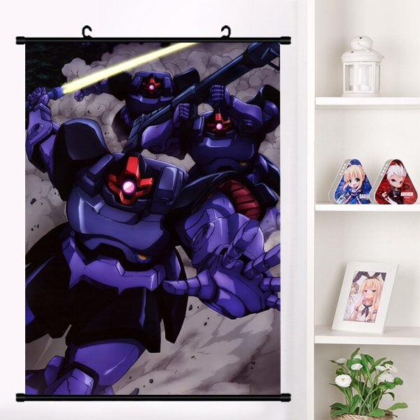 Hot Anime Mobile Suit Gundam Unicorn UC Wall Scroll Mural Poster Wall Hanging Poster Home Decor Otaku Collection Art Online