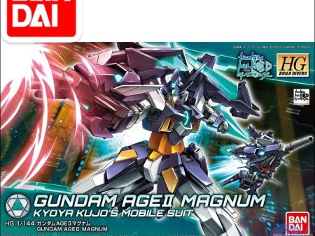 Original Japaness Gundam Model HG 1 144 AGE II MAGNUM GUNDAM Mobile Suit Kids Toys Fashion