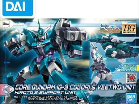 Original Japaness Gundam Model HG 1 144 CORE GUNDAM (G-3 COLOR) & VEETWO UNIT Mobile Suit Kids Toys Fashion