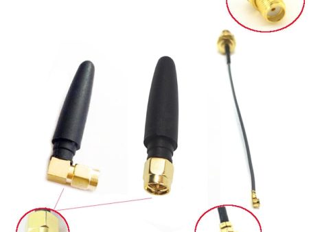 1 PCS 433MHZ 5cm Short SMA Antenna 14cm SMA To IPEX Adatper Extend Cable For RC Model Fashion