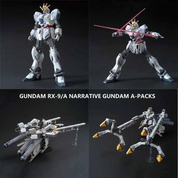 2018 Bandais Gundam NT Model HG 1 144 UNICORN NARRATIVE A-PACKS GUNDAM NT Mobile Suit Kids Toys For Cheap