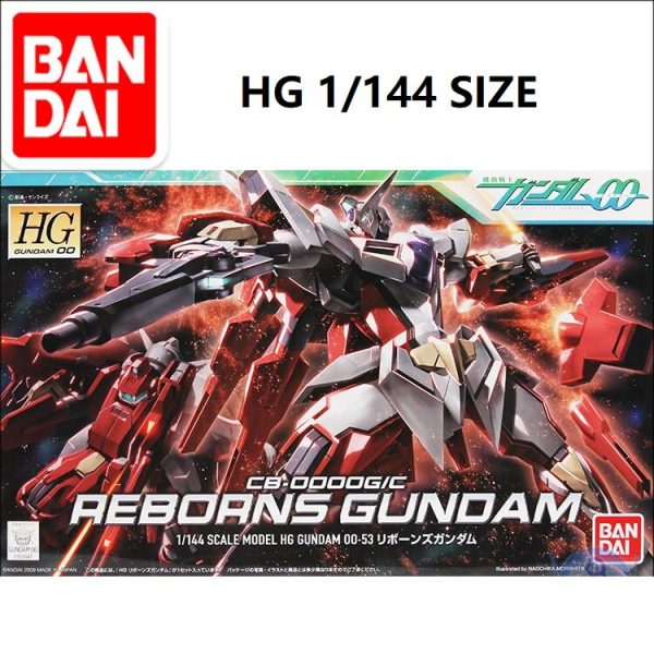 Original Japan Gundam Model HG 1 144 Reborns GUNDAM 00 Unchained Mobile Suit Kids Toys Supply