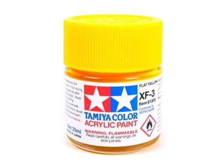 Tamiya Acrylic XF-3 Flat Yellow 23ml Bottle on Sale