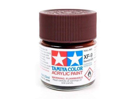 Tamiya Acrylic XF-9 Hull Red 23ml Bottle Supply